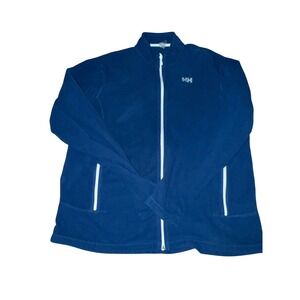 Helly Hansen Fleece Jacket XXL Full Zip Blue Mens Casual Warm‎ Outdoors
